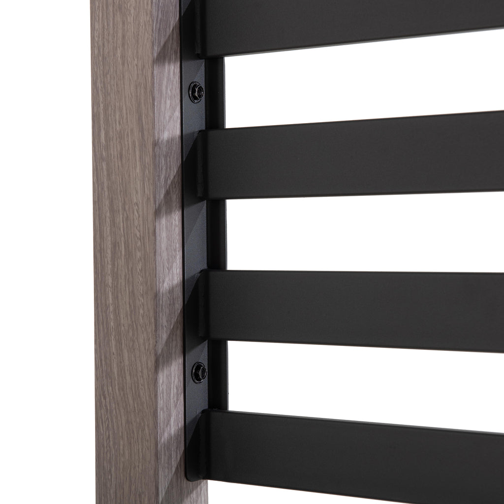 DENALI 252cm x 282cm Gray Steel Hot Tub Pergola - pergola with shade