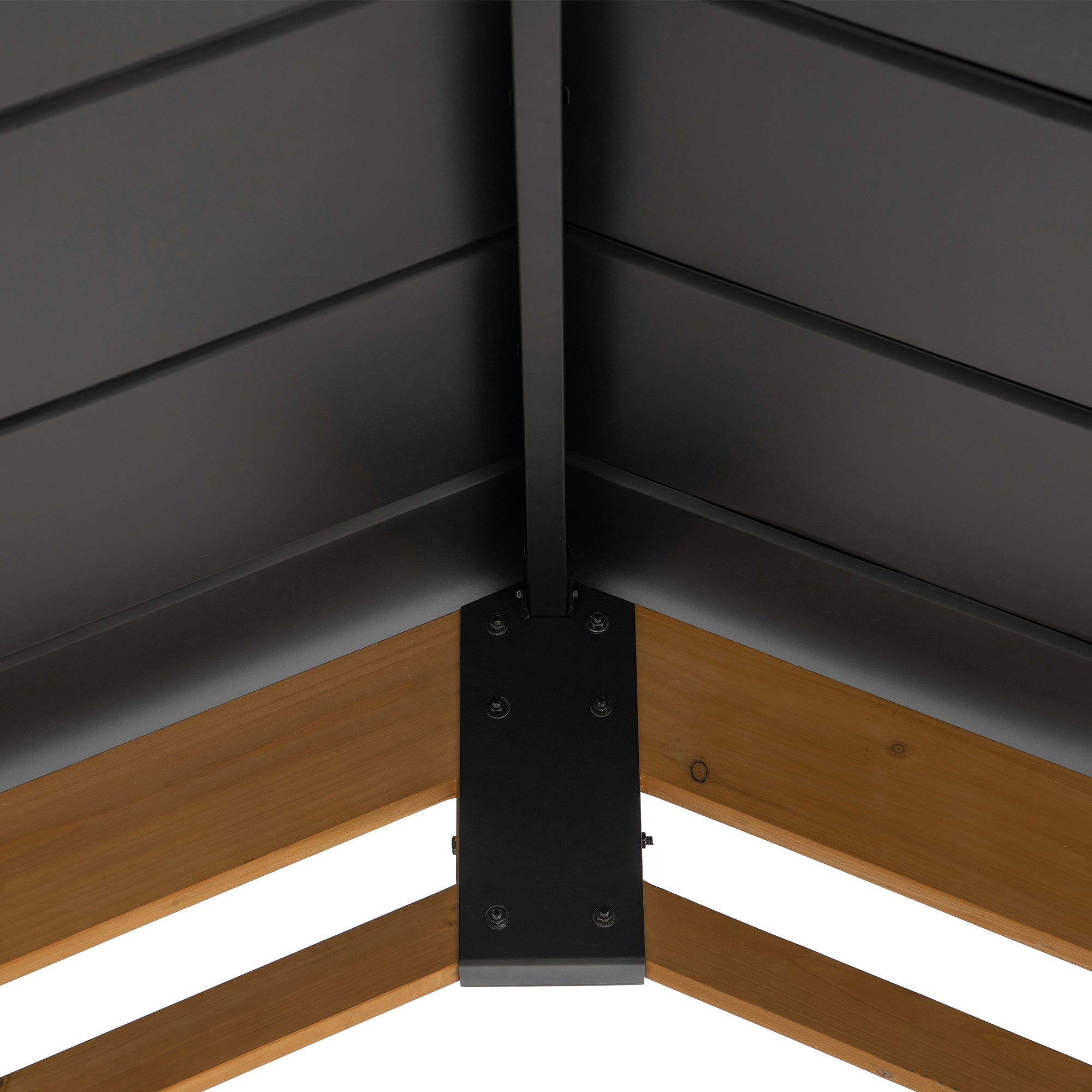 DIRAN 336cm x 603cm Cedar Wood Carport with Anthracite Steel Roof - carport vs pergola