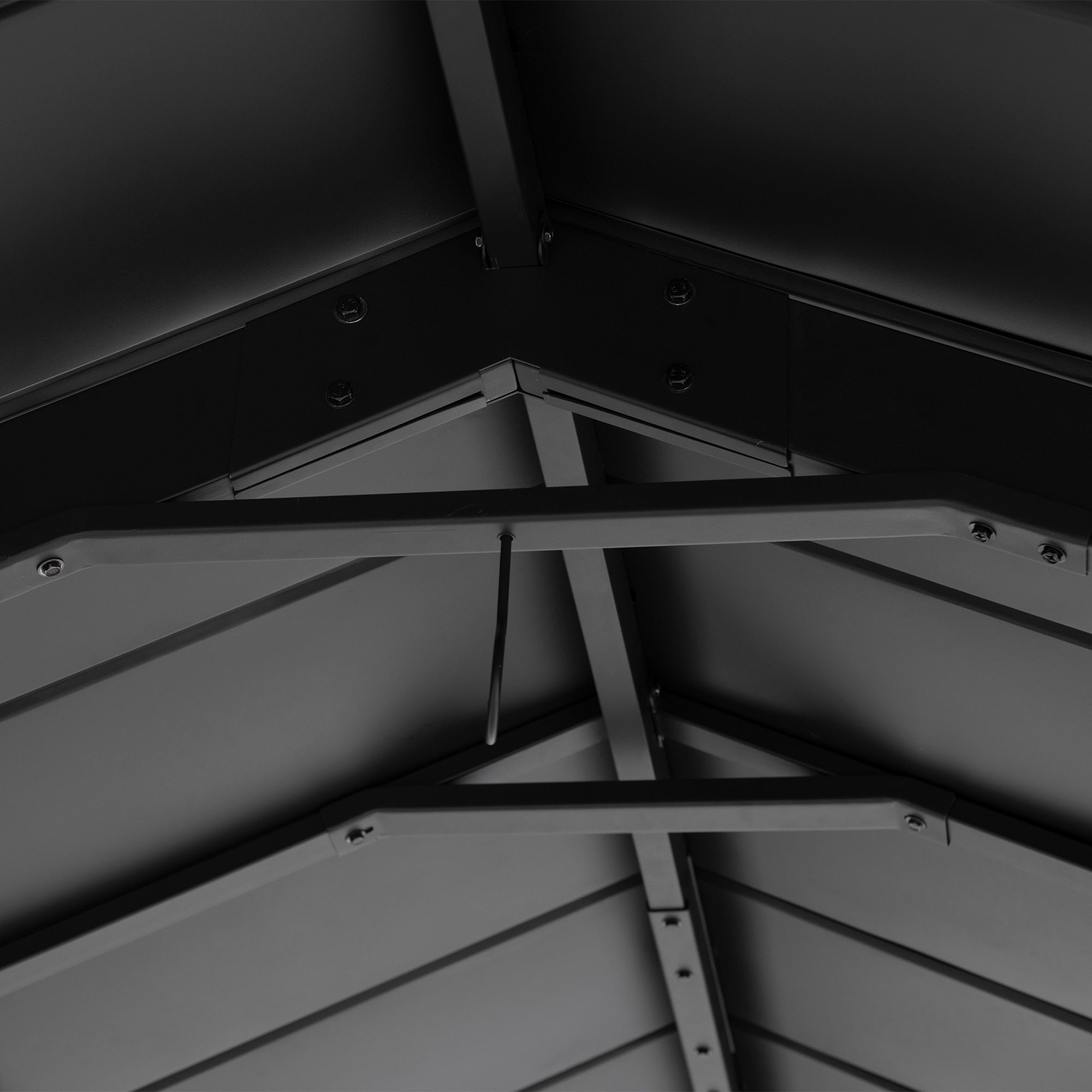 DIRAN 336cm x 603cm Cedar Wood Carport with Anthracite Steel Roof - gazebo x auto