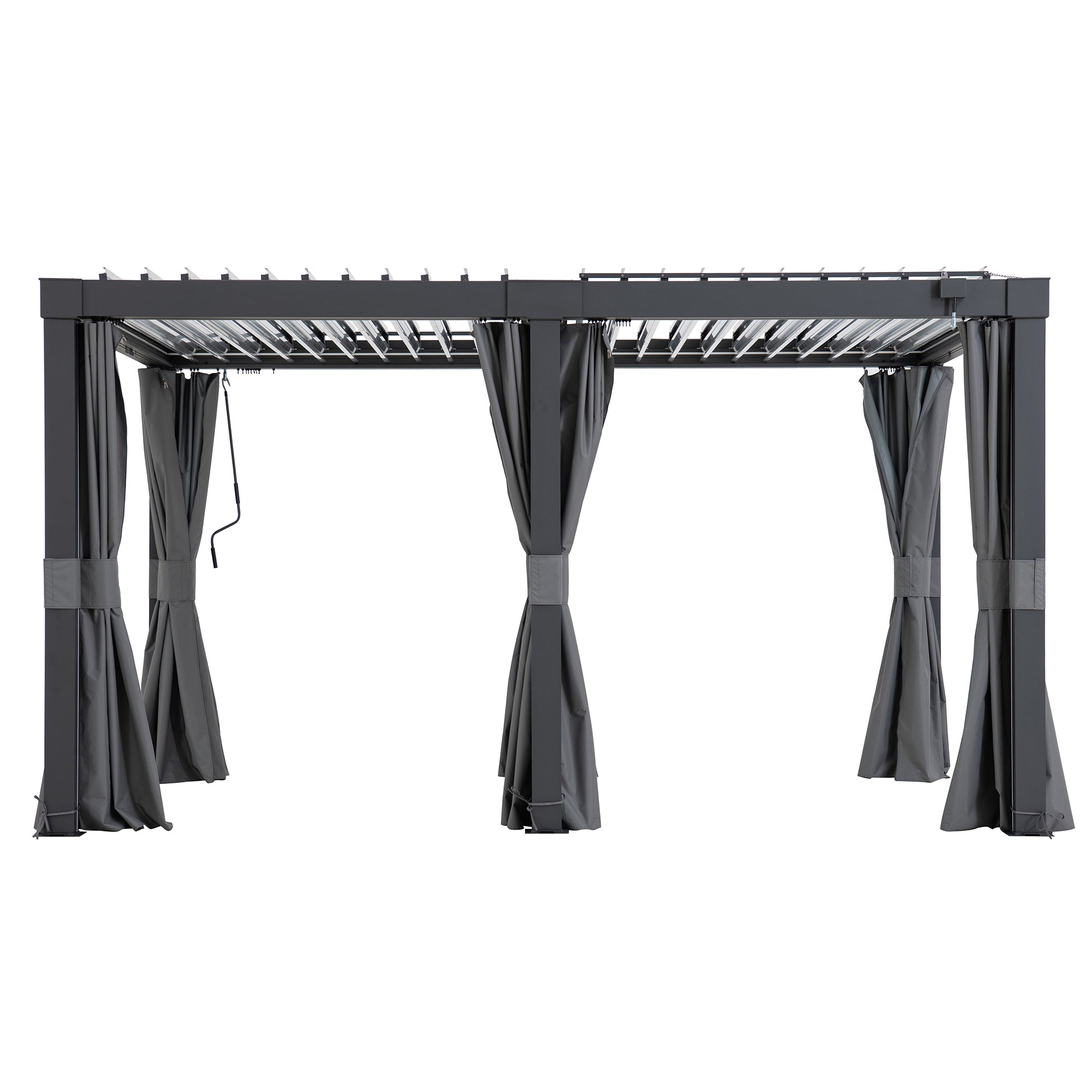 Curtains for Multi Pergola 306cm x 406cm - pergola privacy wall