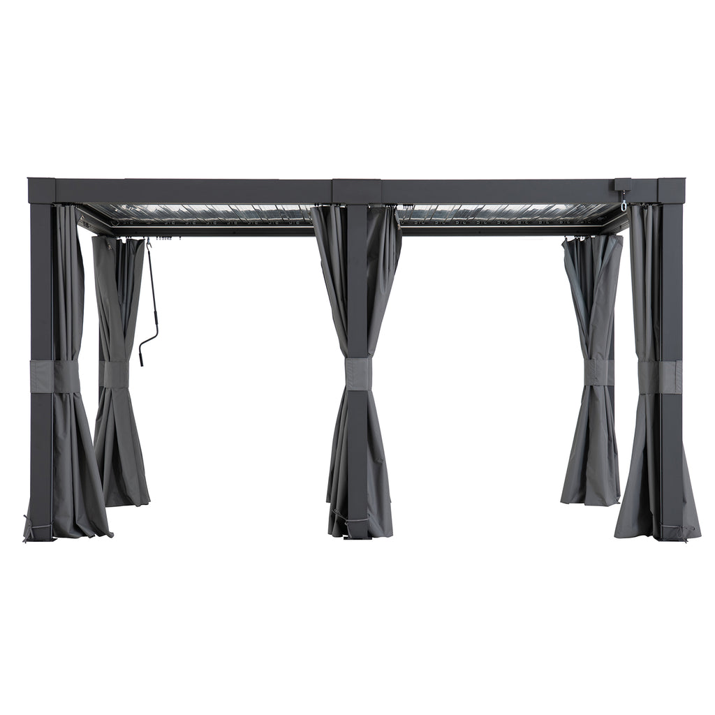 Curtains for Multi Pergola 306cm x 406cm - pergola without footings