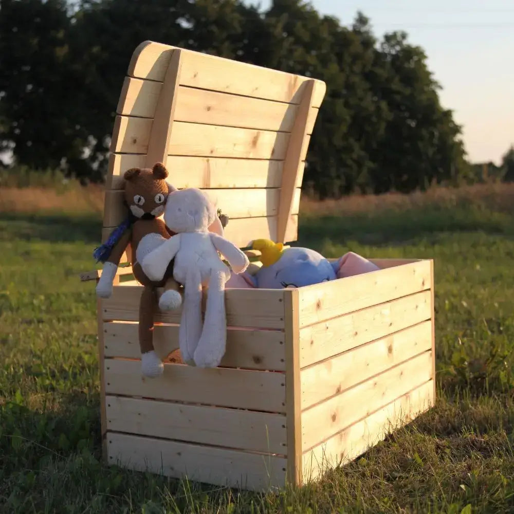 Wooden Toy Box for Kids M034-1 - 80 x 50 cm