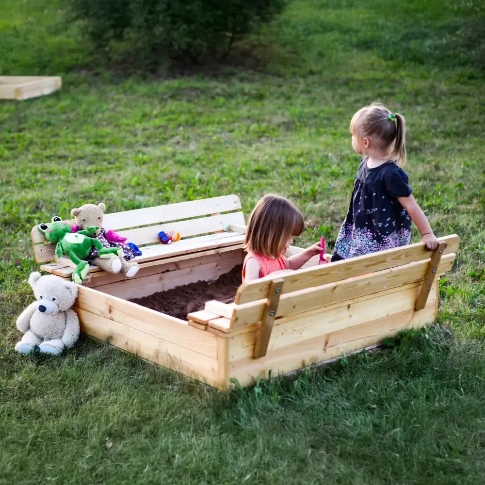 Wooden Sandbox for Kids M051-1 - 122 x 118 cm