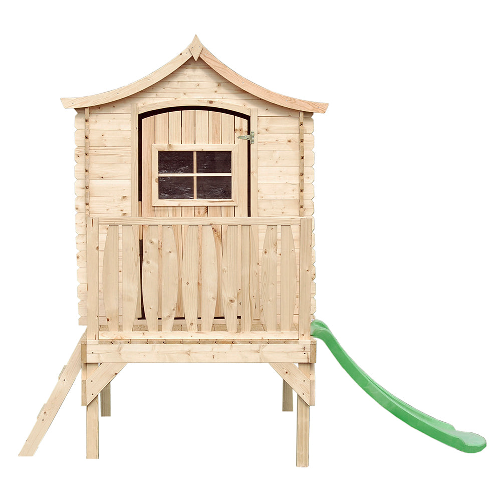 Wooden Children’s Playhouse with Slide M550A – 130 x 106 cm