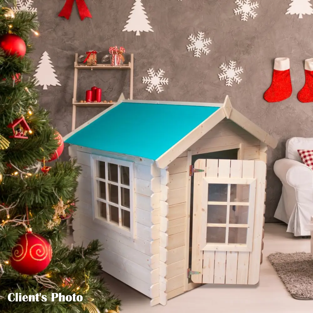 Wooden Playhouse for Kids M570 - 105 x 105 cm