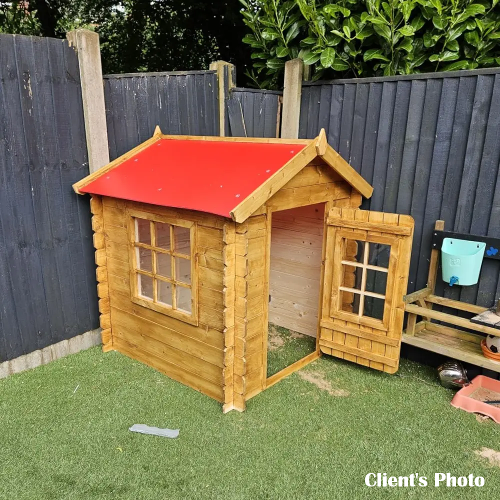 Wooden Playhouse for Kids M570 - 105 x 105 cm