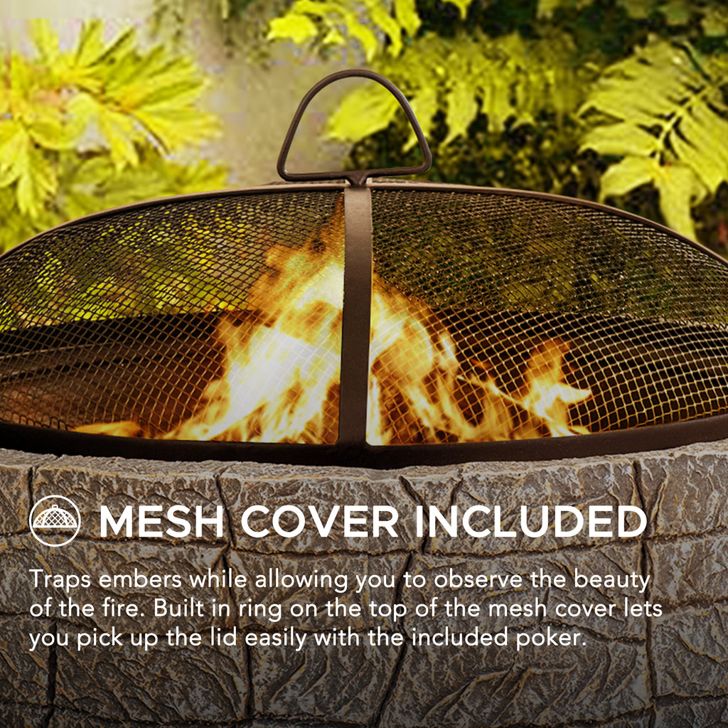 KATLA XL Steel Gray Fire Bowl