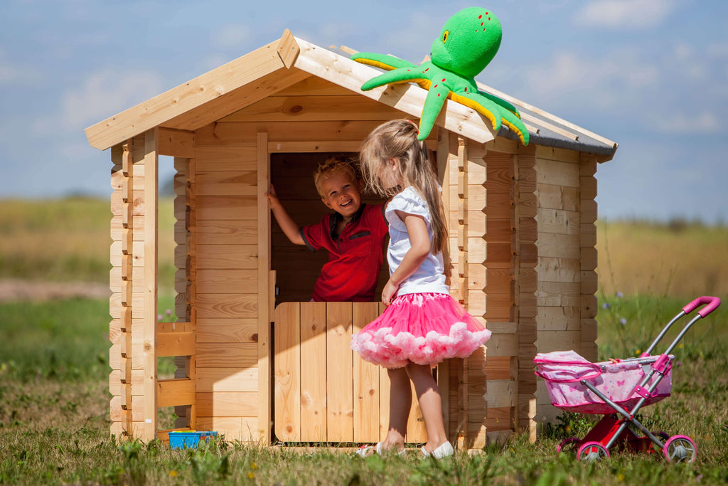 Wooden Playhouse for Kids M501 - 130 x 164 cm