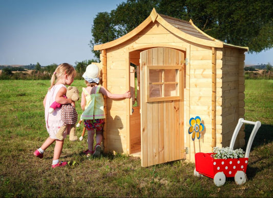 Casetta in legno per bambini M550 - 130 x 106 cm