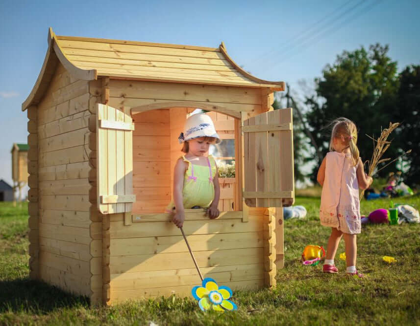 Wooden Playhouse for Kids M550 - 130 x 106 cm