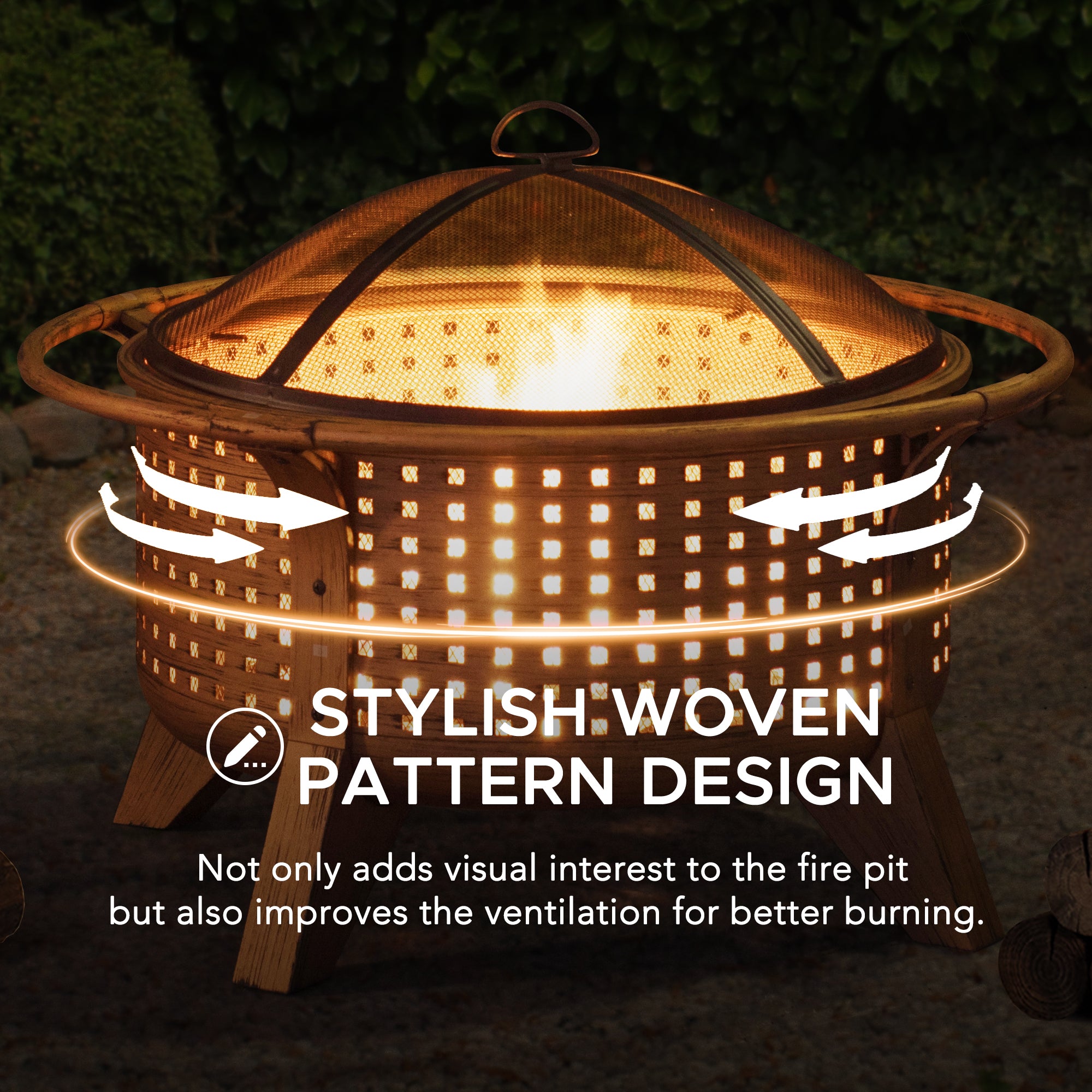 MAZAMA XL Steel Brown Fire Bowl