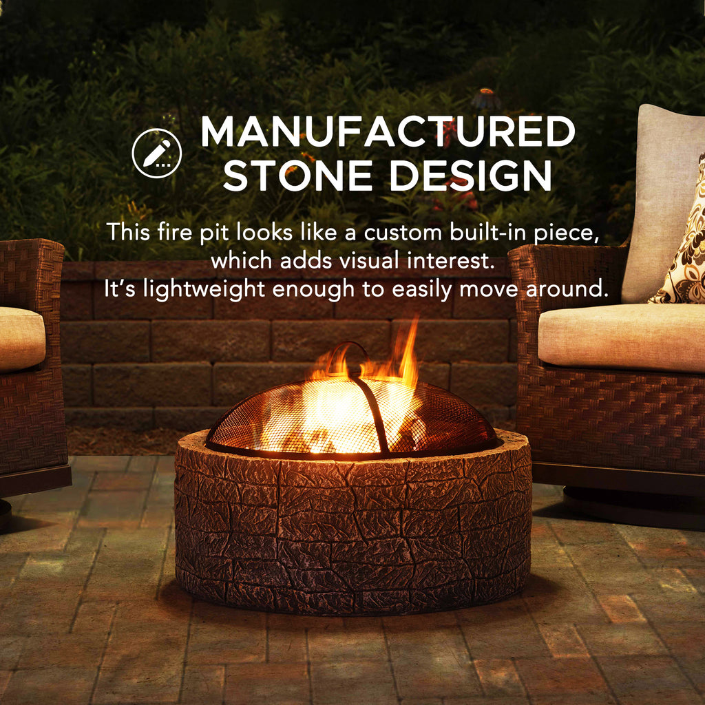 KATLA XL Steel Gray Fire Bowl