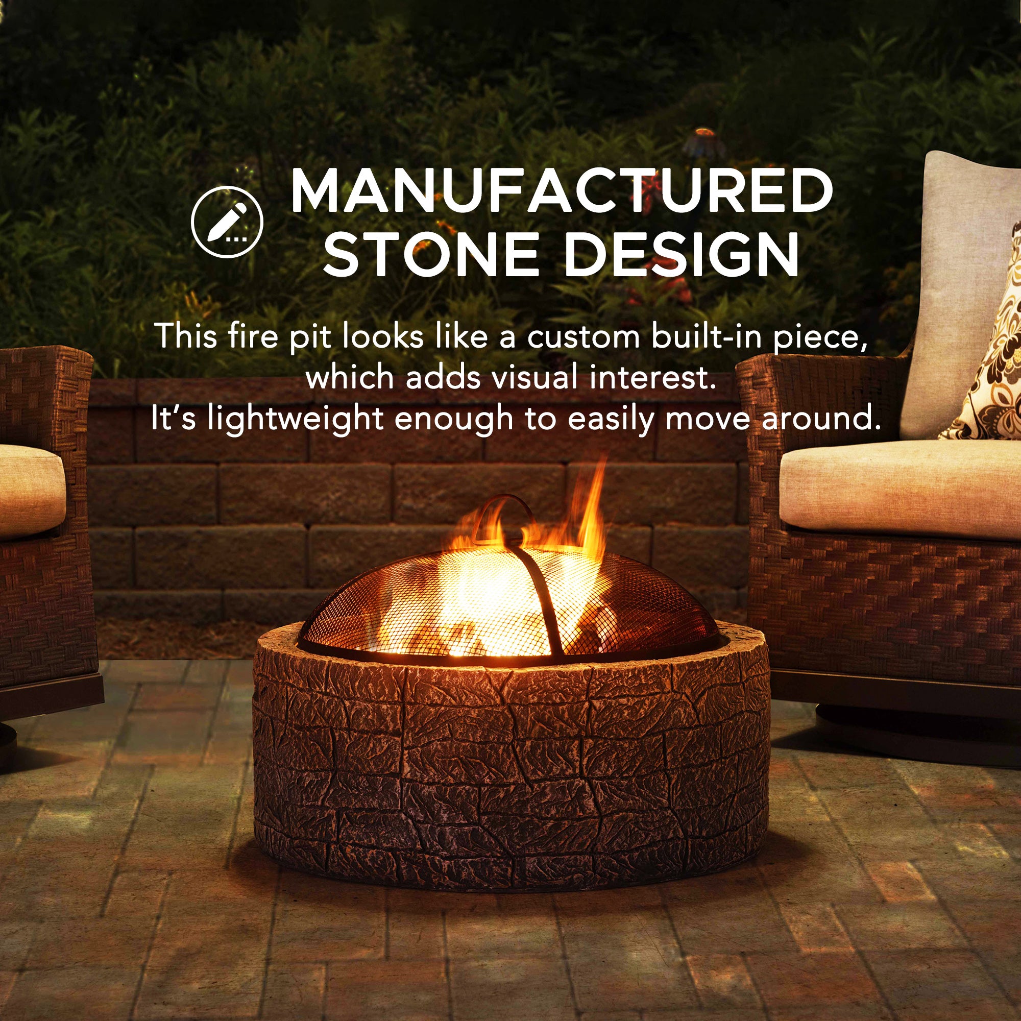 KATLA XL Steel Gray Fire Bowl