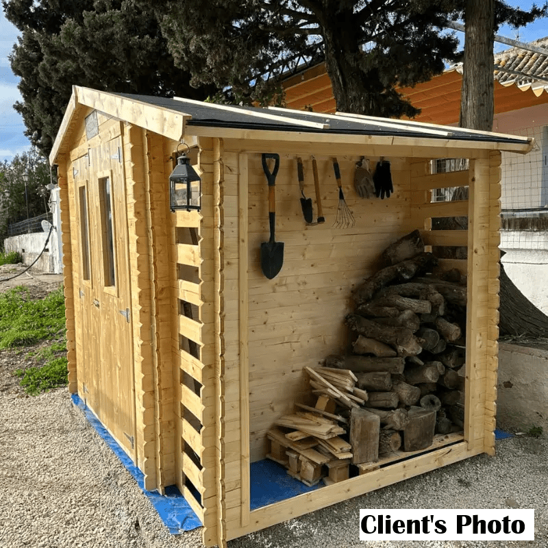 Firewood Storage Shed M386C - 256 x 200 cm