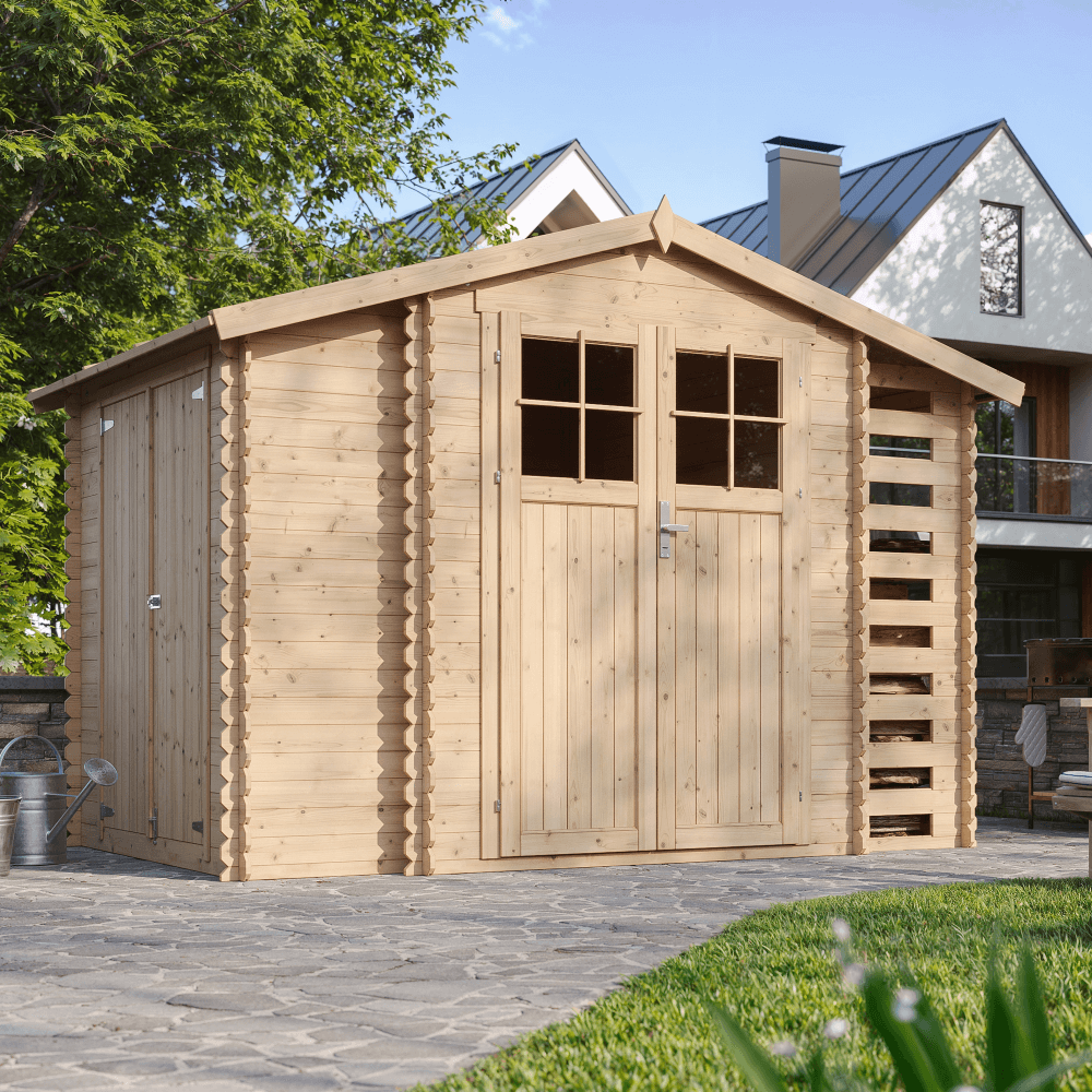 Firewood Storage Shed M389F - 312 x 200 cm