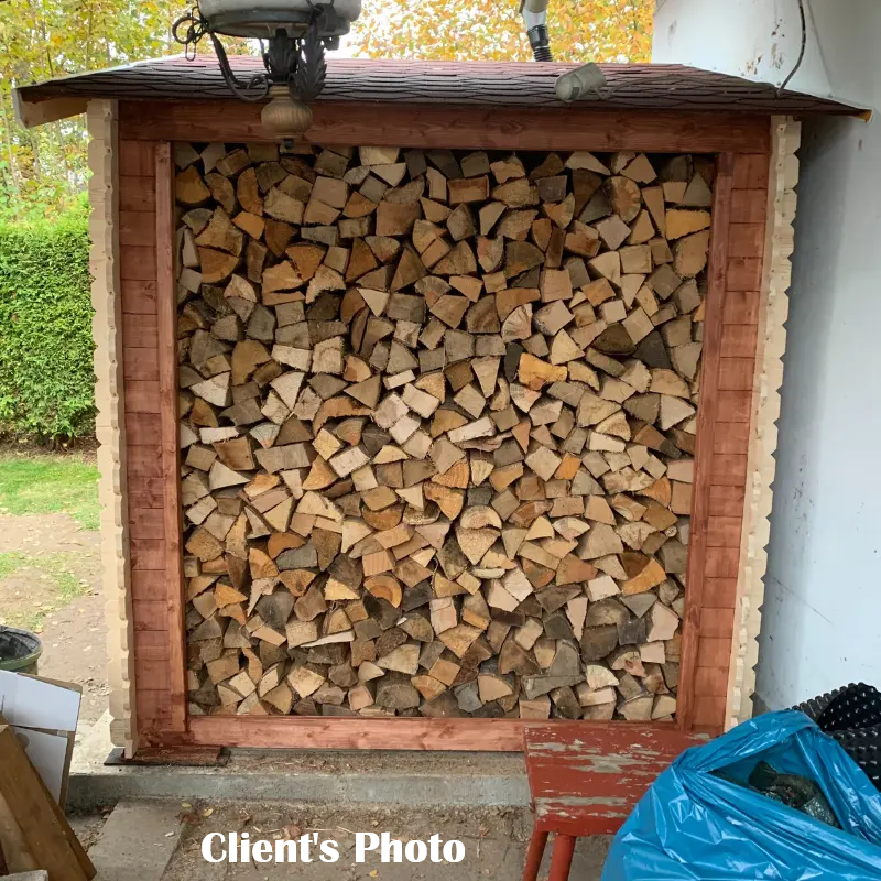 Firewood Storage Shed M391 - 312 x 200 cm