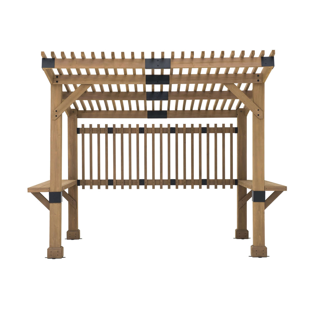 KRONE 275cm x 310cm Cedar Wood Hot Tub Pergola - pergola for spa