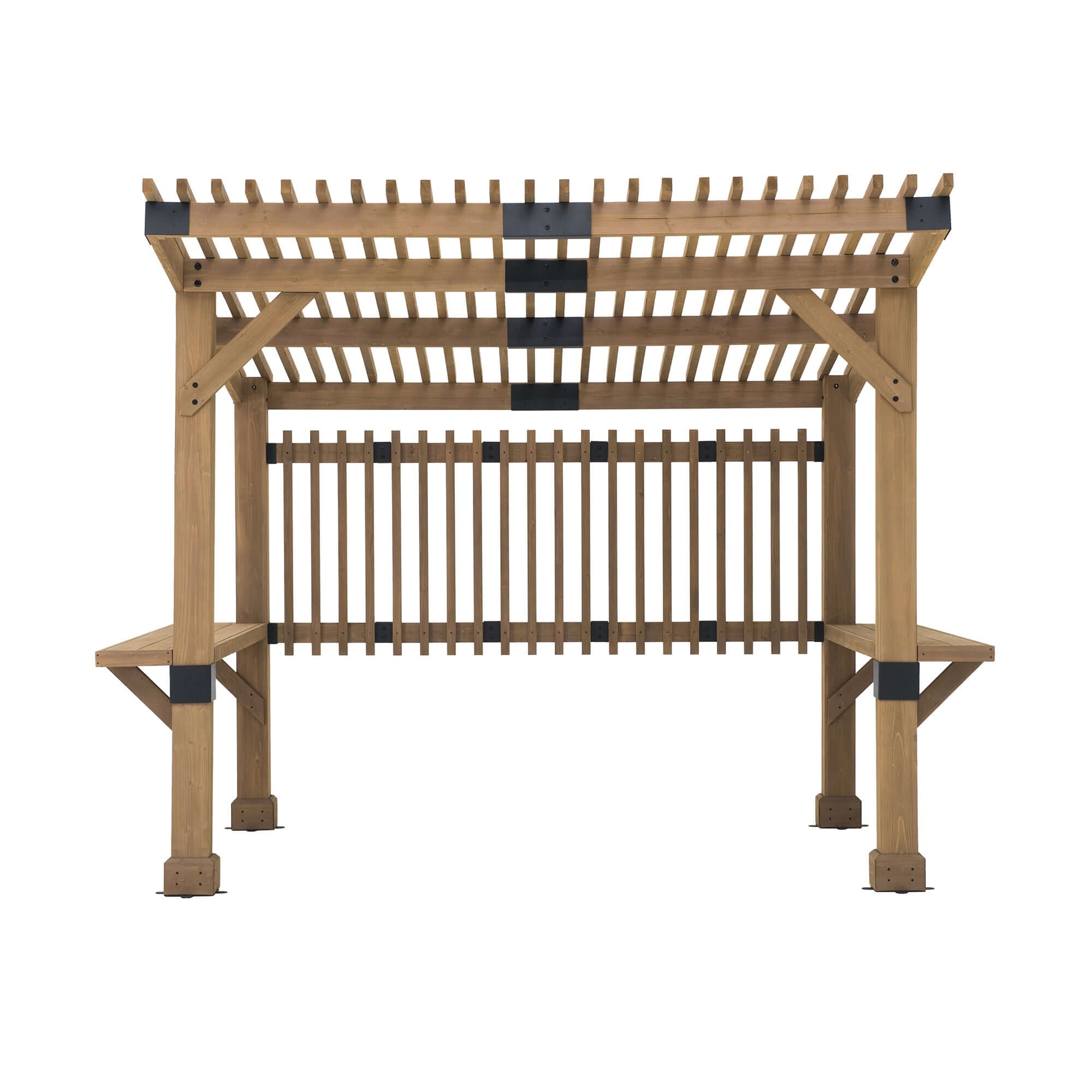 KRONE 275cm x 310cm Cedar Wood Hot Tub Pergola - pergola for spa