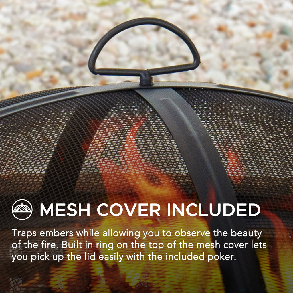 MAZAMA XL Steel Brown Fire Bowl