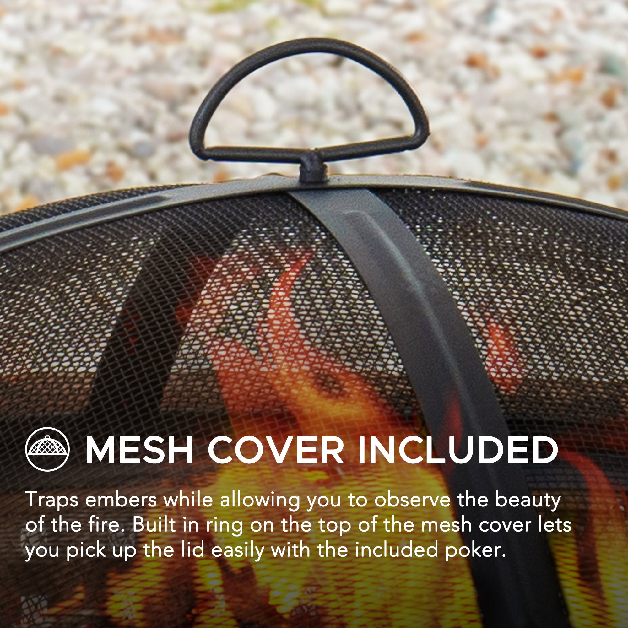 MAZAMA XL Steel Brown Fire Bowl