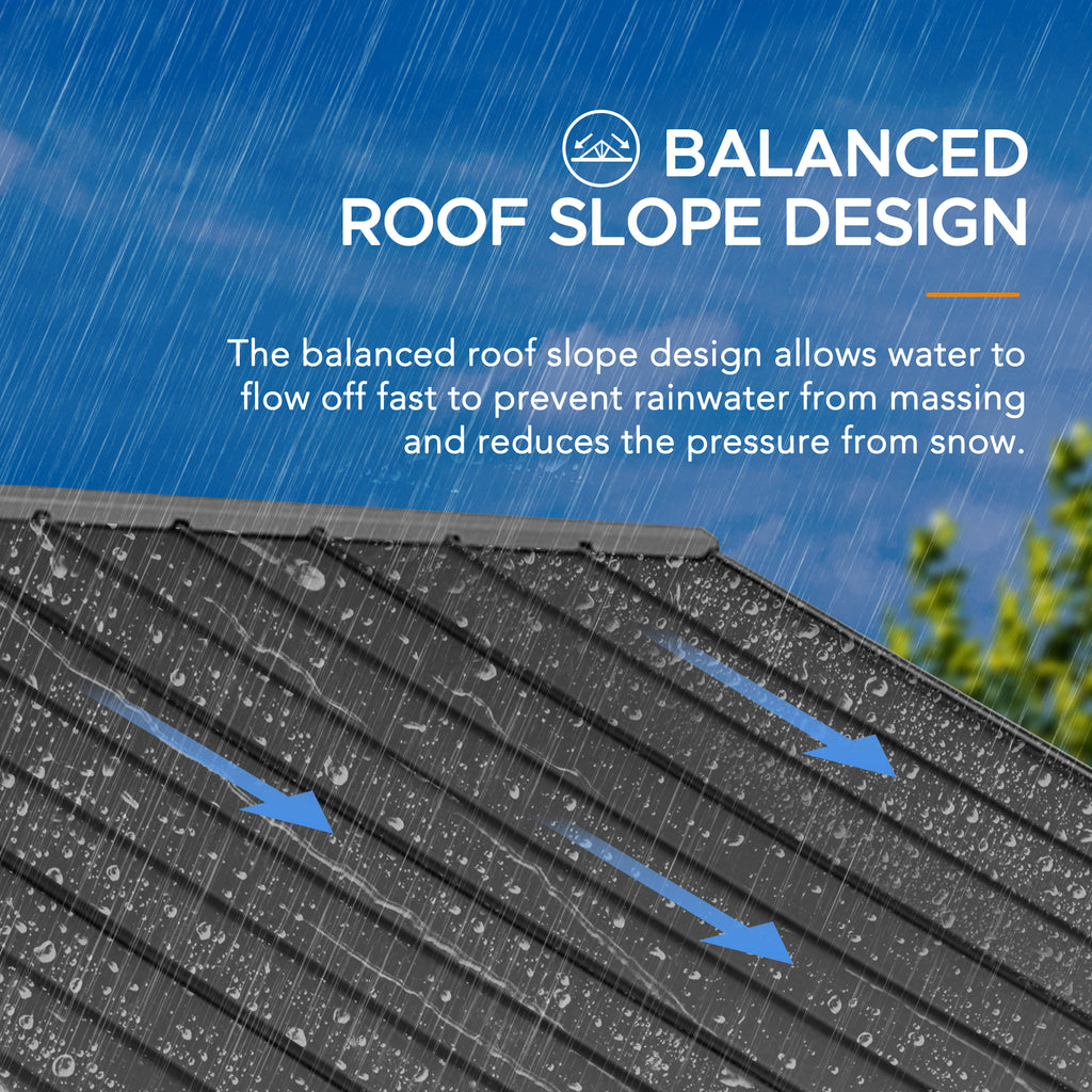 TÖDI 336cm x 400cm Cedar Framed Gazebo with Anthracite Steel Gable Hardtop