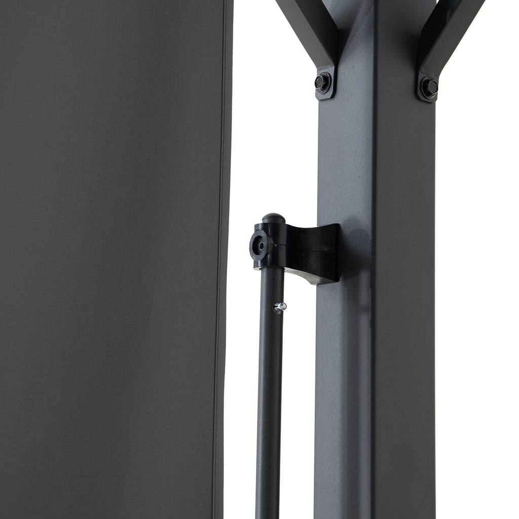 TITOV 270cm x 300cm Gray Fabric Hot Tub Пергола - pergola aluminum