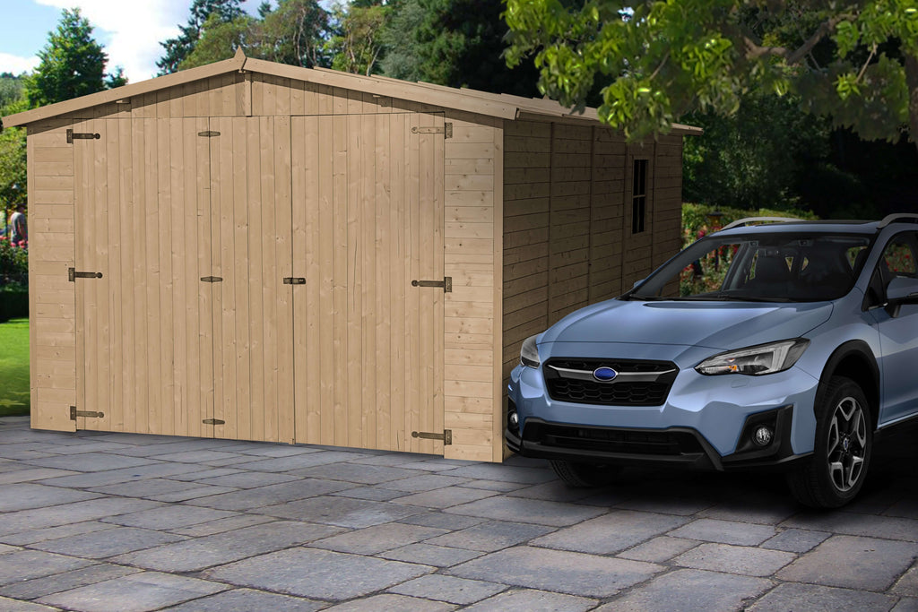 Wooden Garden Garage M101 - 493 x 303 cm - auto garage
