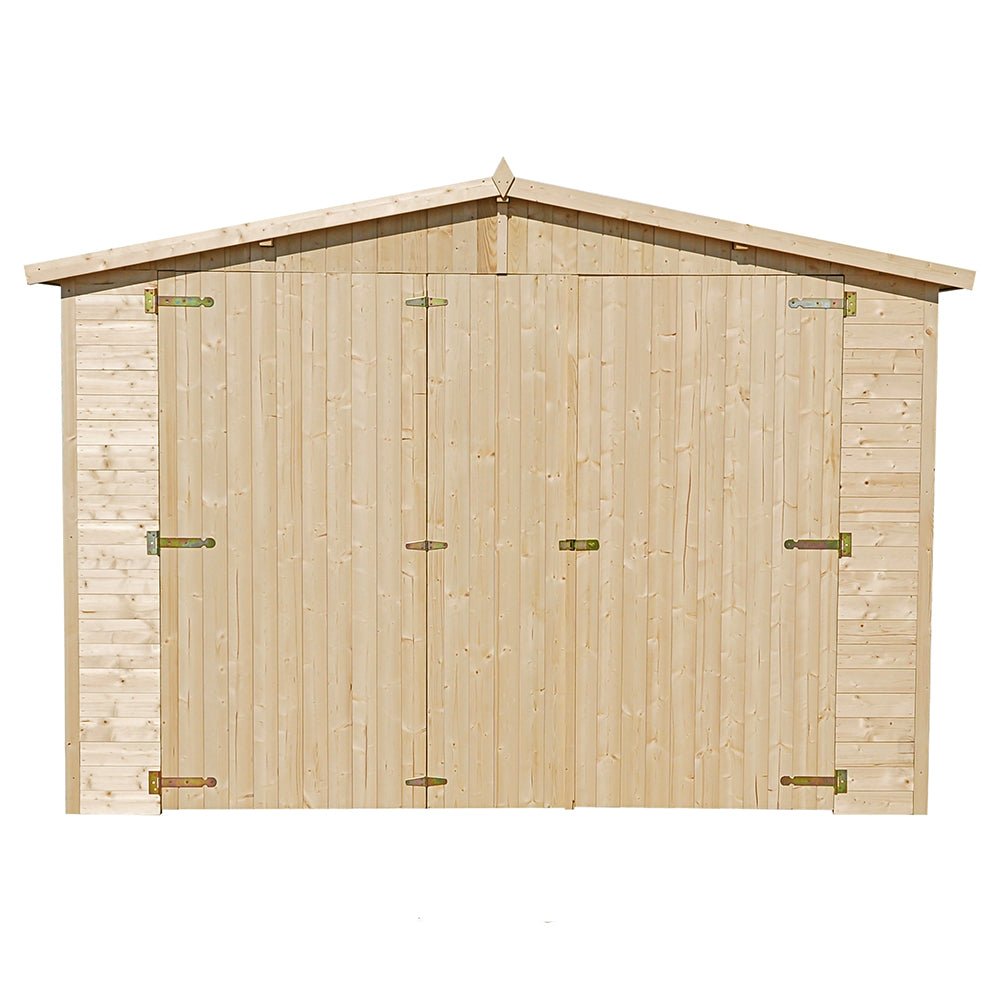 Wooden Garden Garage M101 - 493 x 303 cm - car garage 5x3