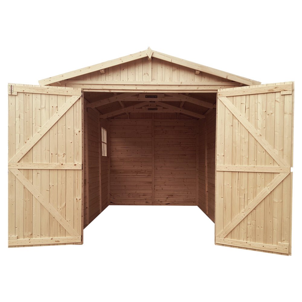 Wooden Garden Garage M105 - 297 x 205 cm - auto garage