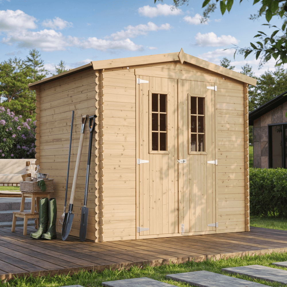 Wooden Garden Shed M369C - 220 x 220 cm
