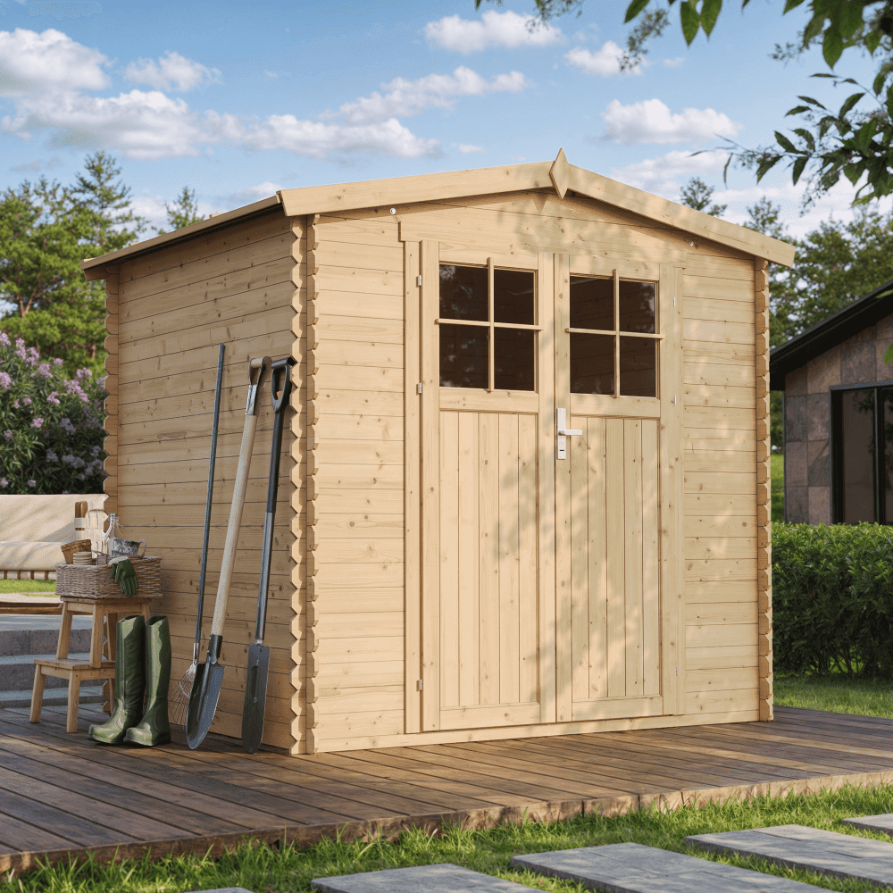Wooden Garden Shed M369F - 220 x 220 cm