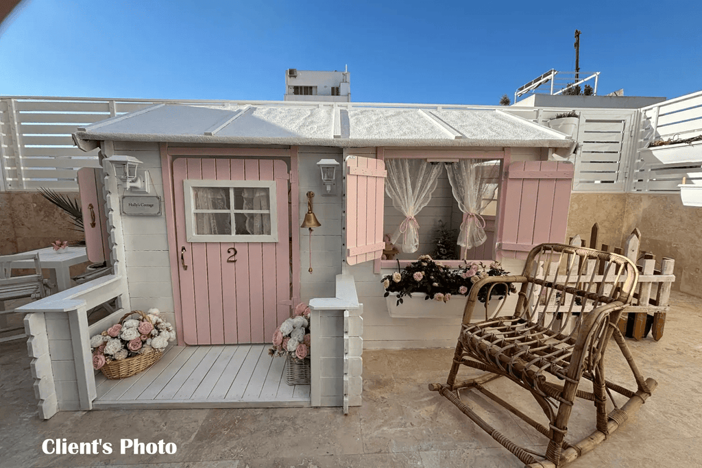 Wooden Playhouse for Kids M503 - 223 x 164 cm