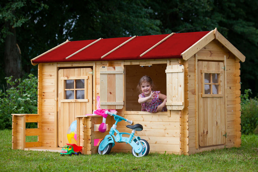 Wooden Playhouse for Kids M503 - 223 x 164 cm