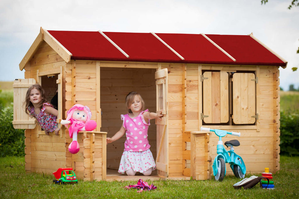 Wooden Playhouse for Kids M503 - 223 x 164 cm
