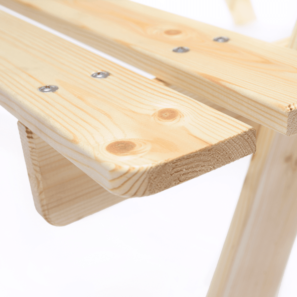 Wooden Table for Kids with Storage M010-1 - 90 x 90 cm