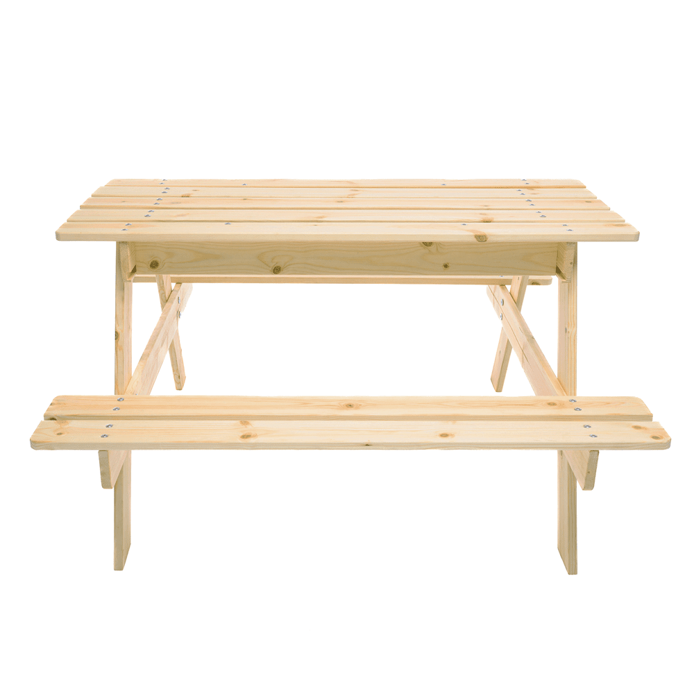 Wooden Table for Kids with Storage M010-1 - 90 x 90 cm